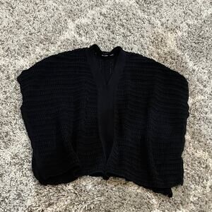 Gap Pullover Sleeveless Sweater Women's XS Black Crochet V-Neck